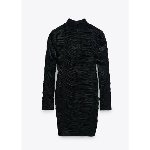 ZARA BLACK DRESS - Picture 5 of 16